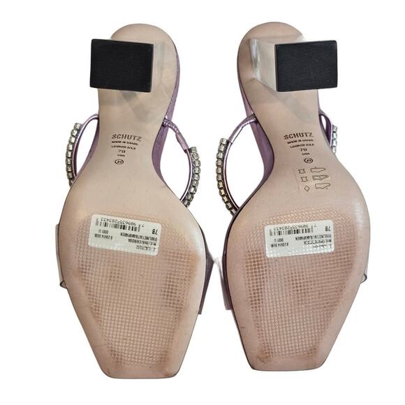 Schutz Transparent & Rose Marteri Sandal Sz. 7 - Picture 5 of 5